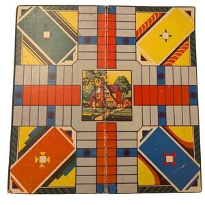 Vtg Parchessi Board Game